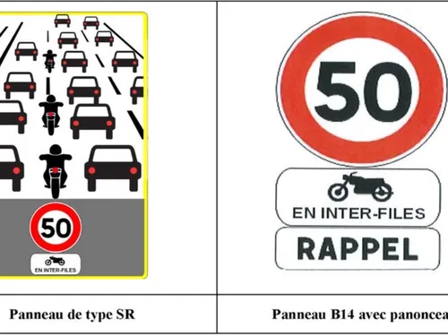 Deux nouveaux panneaux pour encadrer la circulation inter-files en...